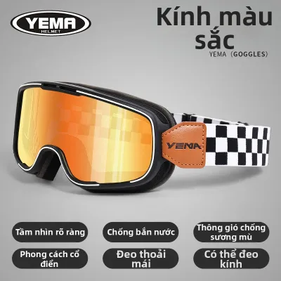YEMA | Nón Mô Tô Phía Trái Chống Nắng Chống Gió và Kính Bảo Hộ