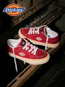 Dickies | Giày Vải Đỏ Phong Cách Thường Ngày và Trượt Ván
