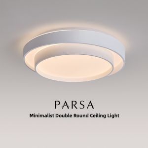 Sleek Contemporary Ceiling Light Double Layer