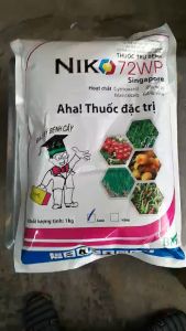 Thuốc trừ bệnh phổ rộng Niko 72 WP gói 1kg Bột Vàng [CHÍNH HÃNG] BMC (Mancozeb 640g/kg + Cymoxanil 80g/kg) THUỐC ĐẶC TRỪ BỆNH SƯƠNG MAI MỐC SƯƠNG NỨT THÂN XÌ MỦ VTNN AgriHG