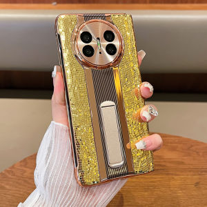 Luxury Leather Foldable Screen Phone Case for Huawei MateX5 Crystal Snake Pattern Magnetic Suction Full Cover Anti-Fall Porsche Super Car Shell