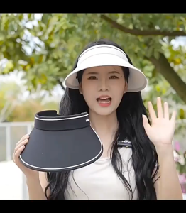Large Sun Cap for Women Summer Protection UV Filter Rooftop Shade Hat Cycling Sun Visor Hat