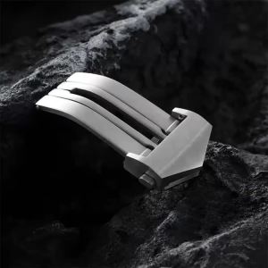 Khóa Đồng Hồ Bằng Thép Không Gỉ 18mm/20mm Thay Thế Phổ Thông Khóa Gập Màu Bạc Cho Nút Dây Đeo Đồng Hồ Bằng Da TAG Heuer