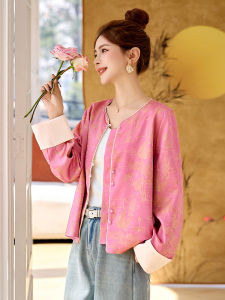 MANWUJINGLING | New Chinese Style Womens Blouse Short Jacket