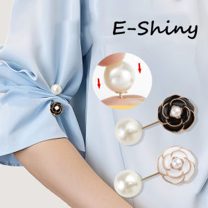 1pcs Flower Pearl Brooches for Woman Scarves Buckle Pin Cloth Fabric Brooch Accessories Girls Gifts