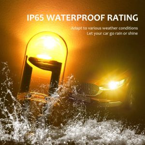10pcs W5W LED Canbus T10 Car Lights COB Glass Interior Lamp 6000K White For Auto License Plate Lamp Dome Read Light 12V 24V