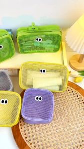 Cherry.Shop กระเป๋าใส่ของ ใส่เครื่องสําอาง ผ้าตาข่าย บีบบี จุของได้เยอะ แบบพกพา