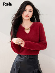 puella | Design Knit Top with Lace Hollow