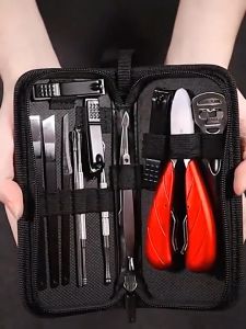 คุณสมบัติของกรรไกรตัดเล็บขบ ตัดหนัง สแตนเลสคีมคู่กรรไกรพิเศษสำหรับผู้ชาย 16 ชิ้น คู่กรรไกรสำหรับเล็บเท้า