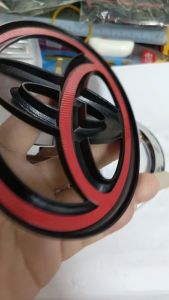 NEW TOYOTA VIOS 2023 2024 2025 Piano Black Gold Carbon Chrome Emblem Logo All Tampal Atas Logo