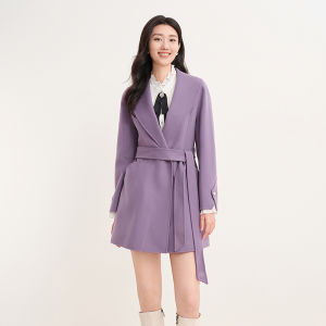 Koradior | Double Faced Wool Waist-tie Coat