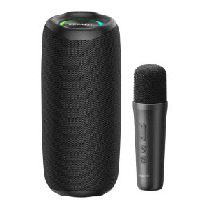 ZEALOT-MP2m Karaoke Machine Portable bluetooth speaker with 1-2 Wireless Microphone Wireless Speaker 10Hrs Waterproof Speaker