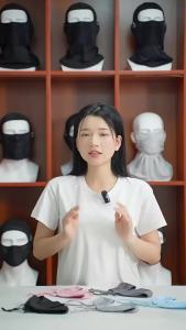 Khẩu Trang Chống Nắng Mùa Hè Cho Nữ Chất Liệu Nylon Tơ Đá Thoáng Khí Chống Tia UV Cảm Giác Mát Lạnh Bảo Vệ Khóe Mắt Khi Đạp Xe Ngoài Trời