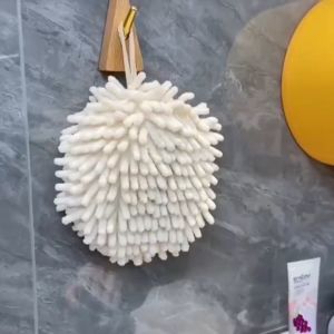 ALX Malaysia Chenille Hanging Towel Hand Towels Kitchen Bathroom Soft Plush Quick Dry Water Absorbent Tuala Tangan Kain 擦手布手巾