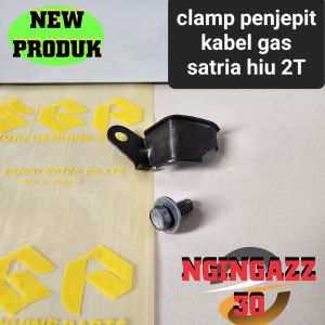 besi breket penahan penjepit clamp kabel gas satria hiu 2tak lscm