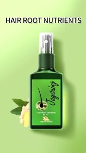 Jaysuing 120ml Ginger Hair Growth Effective Nourishing Root Hair Thick Growth Treatments Germinal Liquid For Men Women