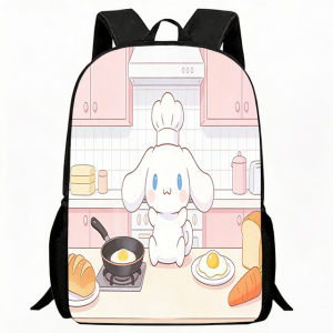 Sanrio | Kids Bag Tech Style Cartoon Dog Print Backpack Futuristic Holographic Mechanical Arm Design Adjustable Lightweight Breathable Sc