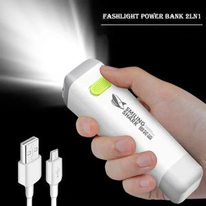 Portable Mini Torch Light USB Power Bank 2 In 1 Waterproof Ultra Bright Flashlight USB Rechargeable Outdoor Camping Lamp Lantern