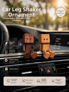 AMU·PIGGY | Creative Fragrant Cute Wobbly Wooden Car Ornament