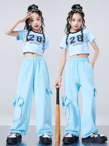 Girls Jazz Costumes Trendy Cool Fried Street Hip Hop Costume Suit Hip Hop Hiphop Catwalk Stage Trendy Clothes