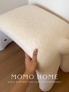 Ghế Gấu Thay Giày Khung Các Bon Bọc Bông Ghế Decor Nhà Cửa Sofa Bé T7