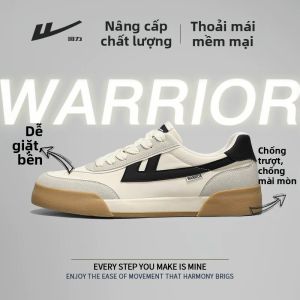 Warrior | Giày Vải Đế Thấp Phong Cách Thường Ngày cho Đôi Đèn Đỏ Mới Về Mùa Xuân Hè