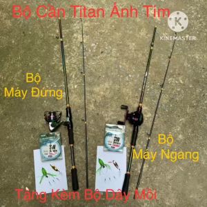 Bộ Cần Lure 2 Khúc Dragon God Ánh Tím và Máy Ánh Tím Tặng Kèm Bộ Dây Mồi - BCC005