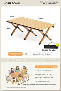 UP DOWN | Bộ Bàn Ghế Cắm Trại Ngoài Trời Gấp Gọn Xách Tay