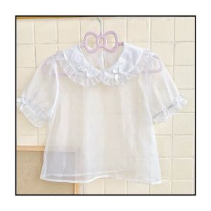 Áo Sơ Mi Lưới Dễ Thương Cổ Lolita Rộng Rãi Giá Rẻ