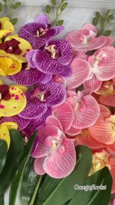 Artificial Bunga Anggrek Orchid Palsu Artifisial Dekorasi Hiasan Pernikahan Pelaminan