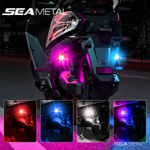 SEAMETAL Tiny Strobe Light for Motorcycle USB Rechargeable Aircraft Strobe Lamp Led Warning Light Waterproof Flashing Taillight