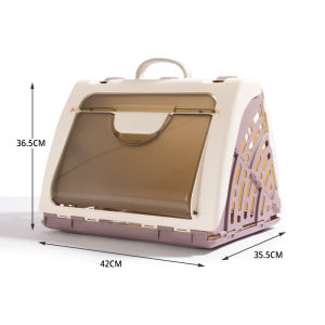 Portable Pet Carrier Bag Large Capacity Cat Dog Travel Cage Handheld Pet Transport Box Cat Carrier Bag for Outdoor Travel