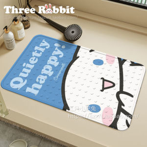 Anti-Slip Bath Mat Rubber Suction Cup Shower Room Washroom Floor Mat Elderly Children Falling Prevention Epise Dog Design