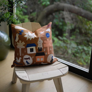 Ferm Living Village Animal Cushion Middle-aged INS Living Room Sofa Animal Shaped Square PP Cotton Home Decorative Pillow