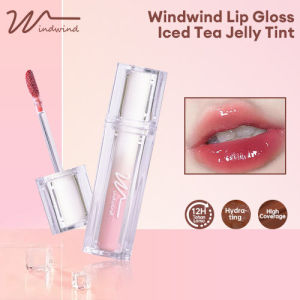 VEDO 💕COD Windwind Lip Gloss Iced Tea Jelly Tint Water Gloss Mirror Face Lip Bibir Madu Pelembab Lip Glaze Alami
