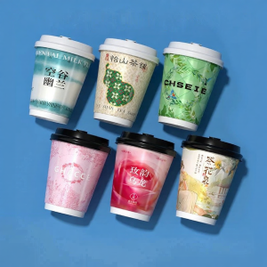 YINGXIKE | Custom Logo Commercial Cold Drink Dual-layer Paper Cup