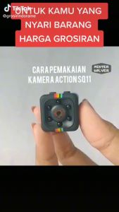 NO LIMIT Perciron Kamera CCTV Mini Sambung Ke Hp Jarak Jauh Tersembunyi Outdoor FHD 1080P SQ11