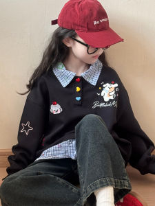 BUBBLECHICKEN | Korean Style Girls Hoodie and Jeans Outfit Long Sleeve