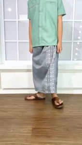 Setelan Koko Anak Sarkoci Ibnu Muslim Celana Sarung Lengan Pendek