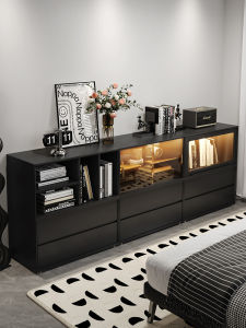 ZUNTONGGE | Black Wall-Mounted Drawer Storage Cabinet