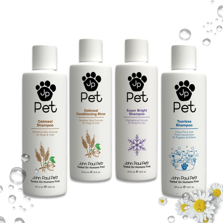 แชมพูสัตว์เลี้ยง John Paul OATMEAL SHAMPOO สูตรอ่อนโยน สำหรับสัตว์