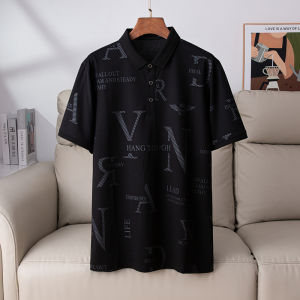 เสื้อโปโลคอตั้งแขนสั้นฤดูร้อนสำหรับผู้ชาย ทรงหลวม สไตล์ลำลอง แฟชั่นธุรกิจ แขนสั้น ผ้าฝ้ายผสมโพลีเอสเตอร์ ปกติ