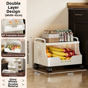 youqin | Multifunctional Mobile Kitchen Storage Cart