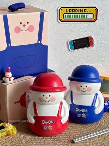 Cute Gift Mug with Straw