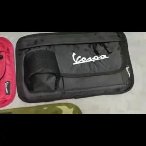 กระเป๋าเก็บของมอเตอร์ไซค์สำหรับ Vespa กระเป๋าหน้ารถ ป้องกัน 100% ความจุสูง สายรัดคงที่แข็งแรง