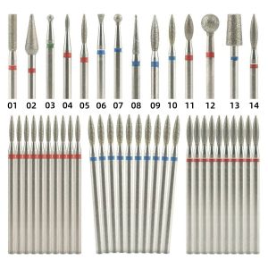 Bộ 10 Mũi Khoan Móng Kim Cương Dùng Cho Máy Mài Móng Điện Thép Không Gỉ Dụng Cụ Làm Sạch Da Thừa Cho Việc Chăm Sóc Móng Tay Và Móng Chân