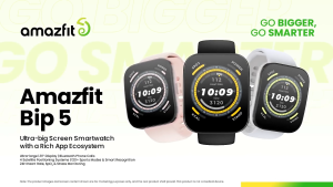 Amazfit Bip 5 Fitness Smartwatch Ultra-large 1.91" Display Bluetooth Calls Up to 10 Days Battery (1 Year SG Warranty)