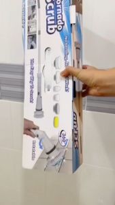 【รับประกัน 5ปี】 แปรงขัดห้องน้ำไฟฟ้า ความยาวและมุมปรับได้ 360° ทำสะอาดไร้มุมบอด 3s กำจัดคราบแข็ง แปรงทำความสะอาด แปรงขัดไฟฟ้า แปรงทำความสะอาดไฟฟ้า เครื่องขัดห้องน้ำ แปรงล้างห้องน้ำ แปรงขัดอัตโนมัติ ที่ขัดห้องน้ำ