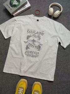 Áo Thun Cotton Nam Tay Ngắn in Chữ Đơn Giản Phong Cách Mỹ Mùa Hè Cổ Điển Cho Cặp Đôi Chất Liệu Cotton Thường Ngày