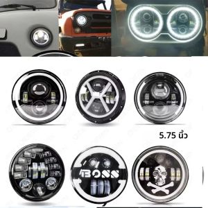 1PC 5.75 นิ้ว LED ไฟหน้า 5 3/4 "led DRL 50W ไฟหน้ารถจักรยานยนต์สําหรับ Dyna Softail Sportster 883 XL883 FXCW boos สไตล์ Chrome